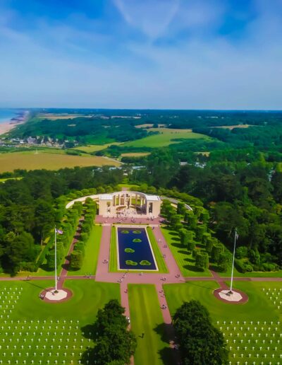 cimetiere americain photo drone normandie