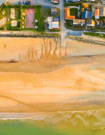 plage asnelles photo drone normandie