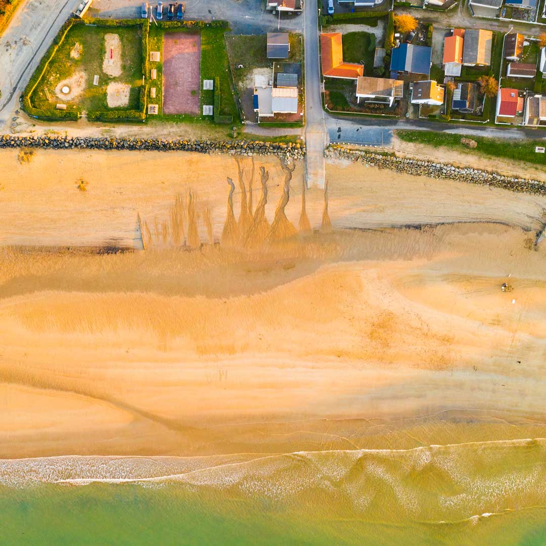plage asnelles photo drone normandie plage asnelles photo drone normandie